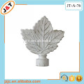 Ferro forjado decorativo cortina haste folha finial, cortina acessórios cortina tieback